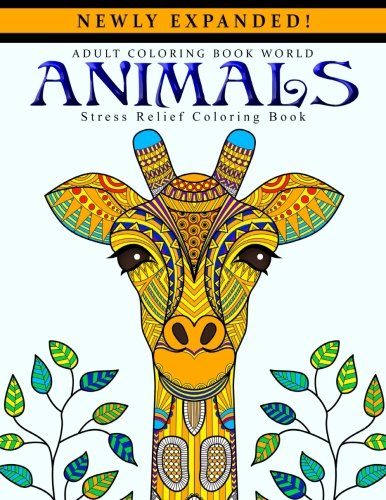 Book Cover Adult Coloring Books: Animals - Stress Relief Coloring Book