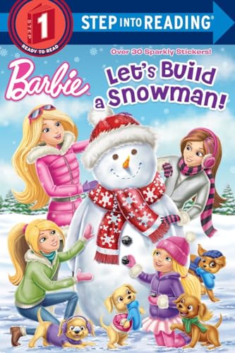 Book Cover Let's Build a Snowman! (Barbie) (Step into Reading)