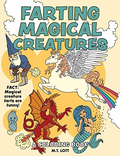 Book Cover Farting Magical Creatures Coloring Book