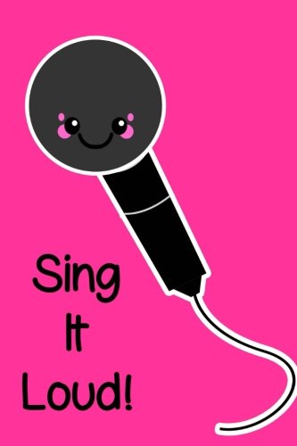 Book Cover Sing It Loud Kawaii Microphone Journal