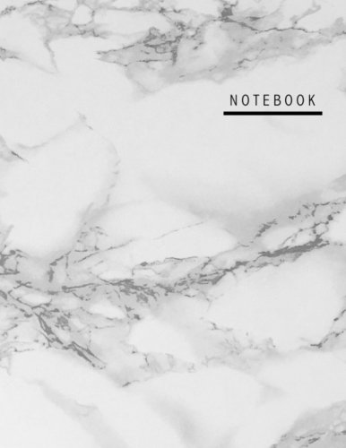 Book Cover Notebook: Unlined (Unruled) Notebook - Large (8.5 x 11 inches) - 150 Pages - Marble Cover