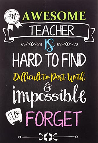 Book Cover Teacher Notebook: An Awesome Teacher Is ~ Journal or Planner for Teacher Gift: Great for Teacher Appreciation/Thank You/Retirement/Year End Gift (Inspirational Notebooks for Teachers)