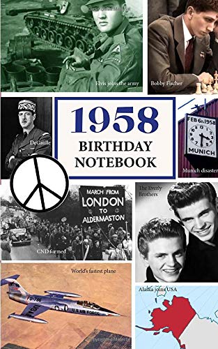 Book Cover 1958 Birthday Notebook: a great alternative to a birthday card