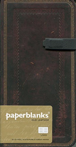 Book Cover Black Moroccan Slim Lined Journal (Old Leather)