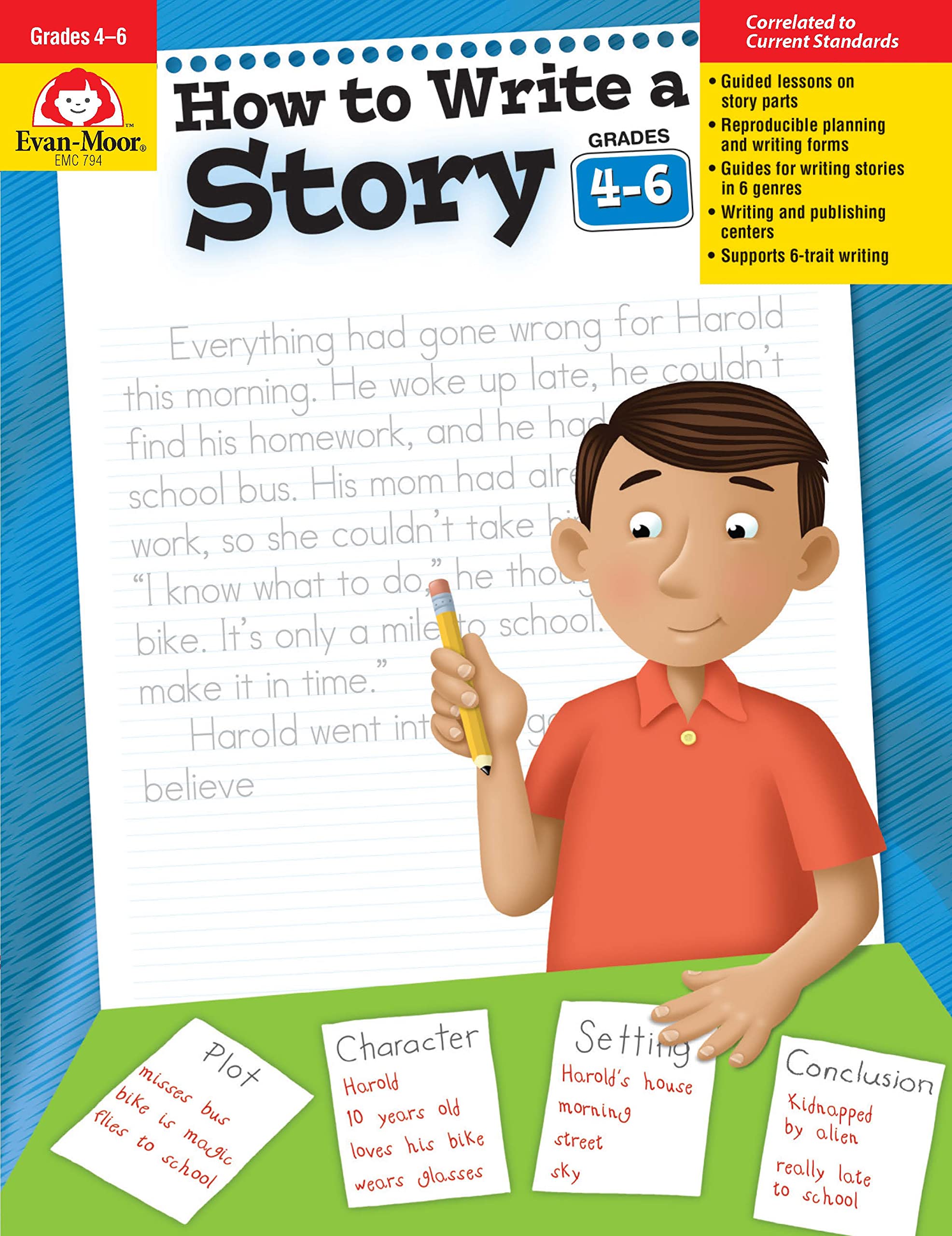 Book Cover How to Write a Story, Grades 4-6+