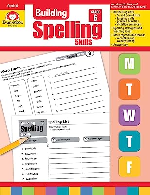 Book Cover Building Spelling Skills, Grade 6