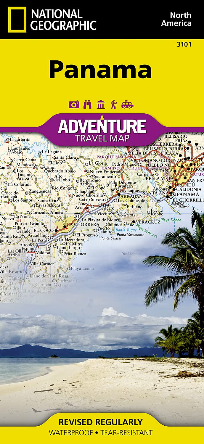 Book Cover Panama Map (National Geographic Adventure Map, 3101)
