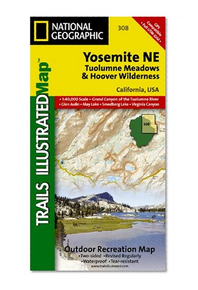 Book Cover Yosemite NE: Tuolumne Meadows and Hoover Wilderness (National Geographic: Trails Illustrated Map #308) (Ti - National Parks)