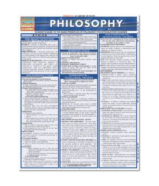Book Cover Philosophy (Quickstudy: Academic)