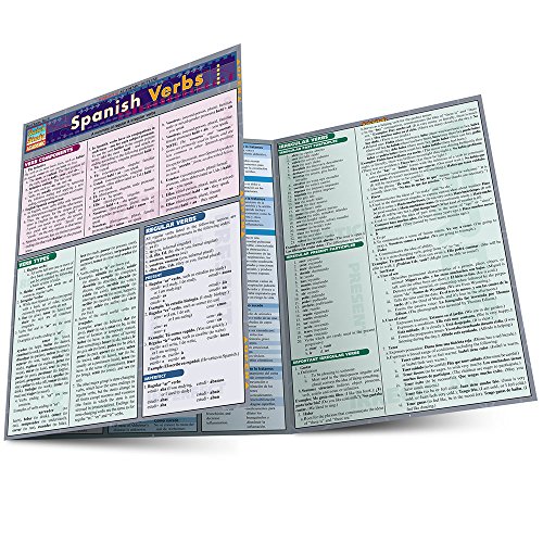 Book Cover Spanish Verbs (Laminated Reference Guide; Quick Study Academic)