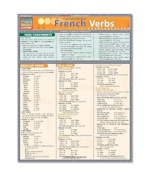 Book Cover French Verbs (Quickstudy: Academic)