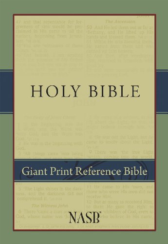 Book Cover NASB Giant-Print Reference Bible