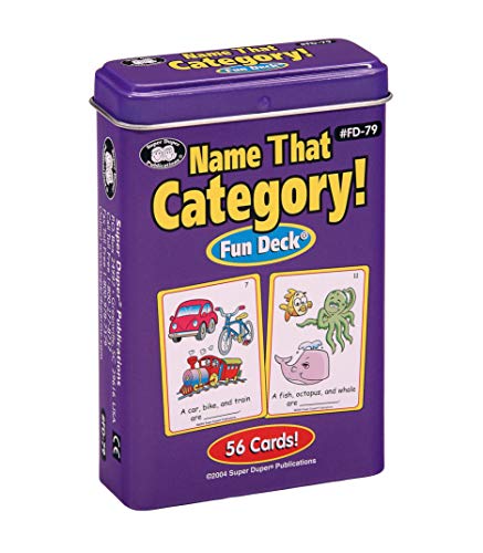 Book Cover Super Duper Publications | Name That Category Fun Deck | Describing, Categorizing, and Organizational Skills Flash Cards | Educational Learning Materials for Children