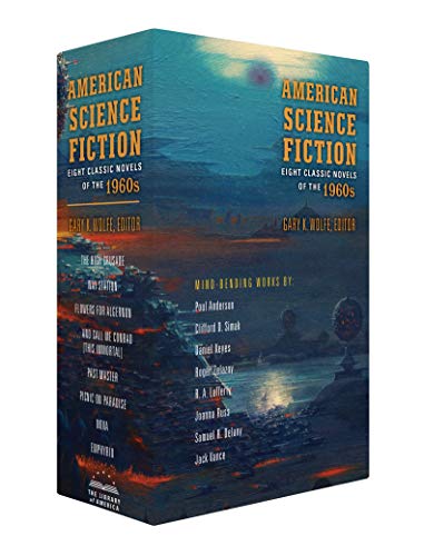 Book Cover American Science Fiction: Eight Classic Novels of the 1960s 2C BOX SET: The High Crusade / Way Station / Flowers for Algernon / ... And Call Me Conrad ... / Nova / Emphyrio (Library of America)