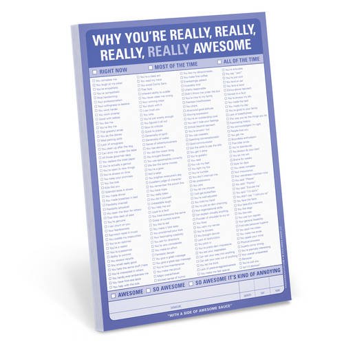 Book Cover Knock Knock Why You're Really, Really, Really, Really Awesome Pad
