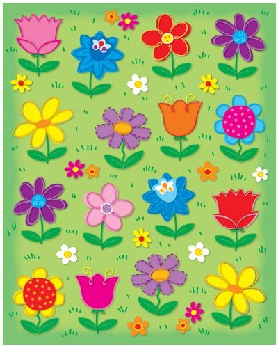 Book Cover Carson Dellosa | Spring Flowers Stickers | 96ct