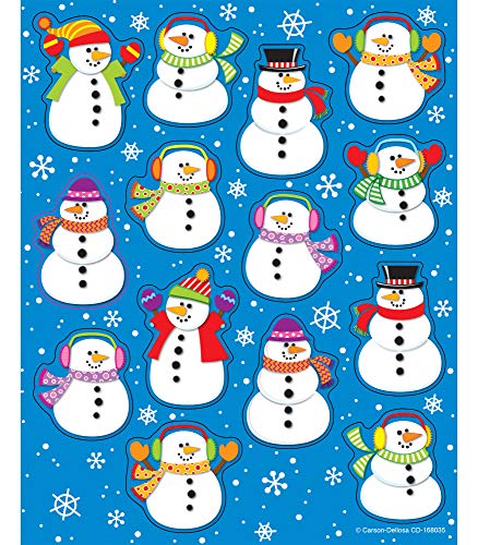 Book Cover Snowmen Shape Stickers