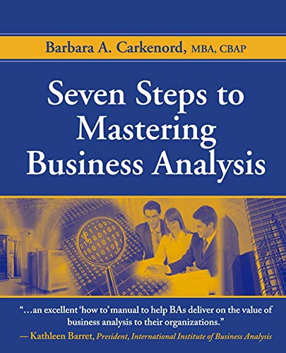 Book Cover Seven Steps to Mastering Business Analysis