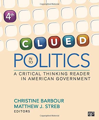 Book Cover Clued in to Politics: A Critical Thinking Reader in American Government