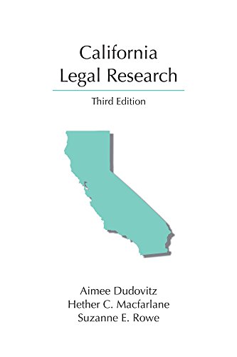 Book Cover California Legal Research