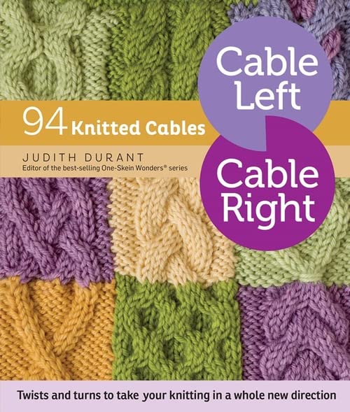 Book Cover Cable Left, Cable Right: 94 Knitted Cables