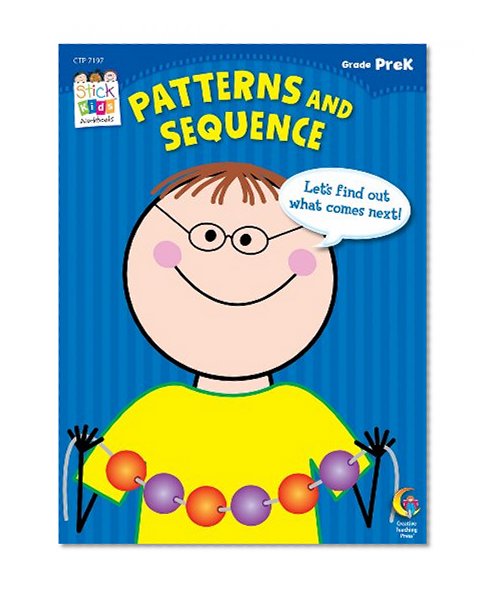 Book Cover Patterns and Sequence Stick Kids Workbook, Grade PreK (Stick Kids Workbooks)