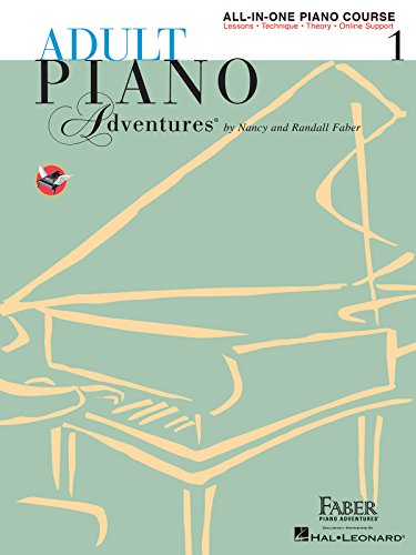 Book Cover Adult Piano Adventures All-in-One Piano Course Book 1 - Book With Media Online