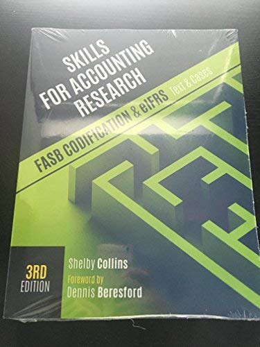 Book Cover SKILLS F/ACCOUNTING+AUDITING RESEARCH [Paperback] Shelby Collins