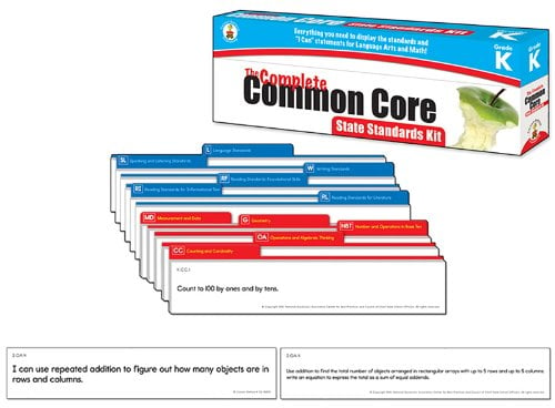 Book Cover Carson Dellosa The Complete Common Core State Standards Kit Pocket Chart Cards (158168) Grade K