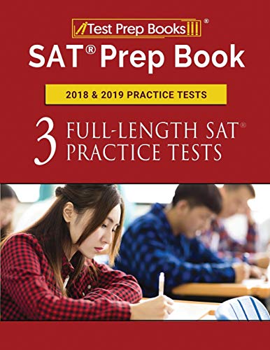 Book Cover SAT Prep Book 2018 & 2019 Practice Tests: Three Full-Length SAT Practice Tests