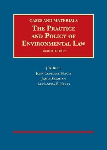 Book Cover The Practice and Policy of Environmental Law (University Casebook Series)