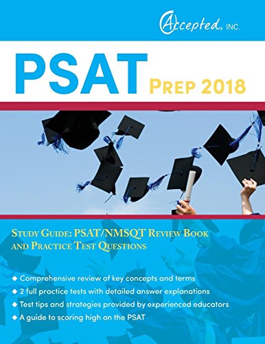 Book Cover PSAT Prep 2018 Study Guide: PSAT/NMSQT Review Book and Practice Test Questions