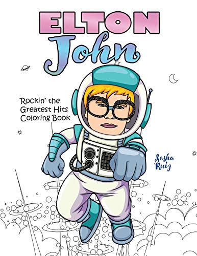 Book Cover Elton John Rockin' the Greatest Hits Coloring Book