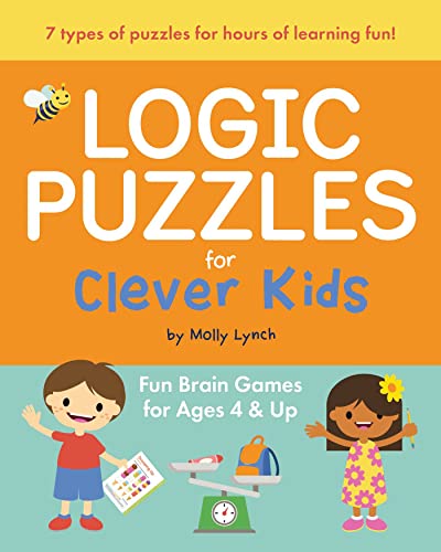Book Cover Logic Puzzles for Clever Kids: Fun brain games for ages 4 & up