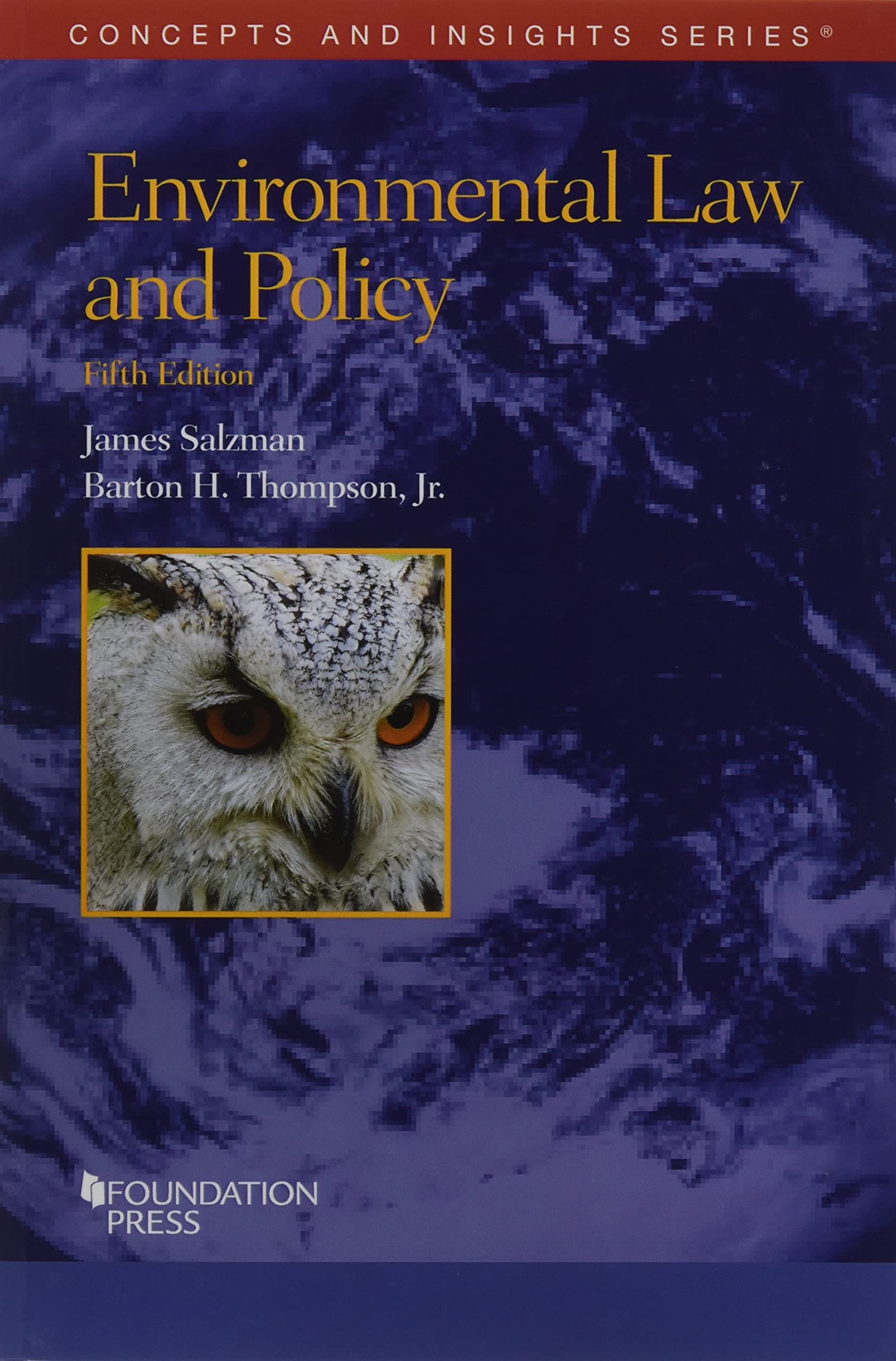 Book Cover Environmental Law and Policy (Concepts and Insights)
