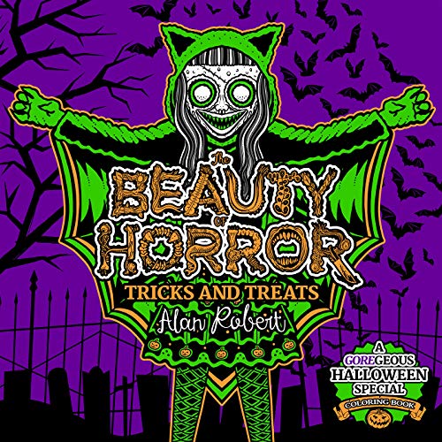 Book Cover The Beauty of Horror: Tricks and Treats Halloween Coloring Book