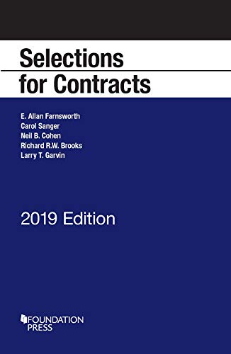 Book Cover Selections for Contracts, 2019 Edition (Selected Statutes)