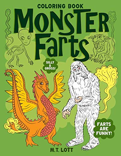 Book Cover Monster Farts Coloring Book