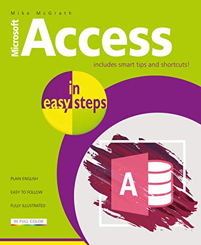 Book Cover Access in easy steps: Illustrated using Access 2019