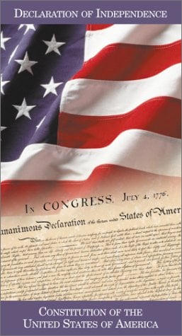 Book Cover Declaration of Independence and Constitution of the United States of America