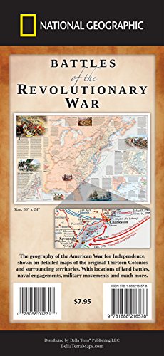 Book Cover Battles of the Revolutionary War Map