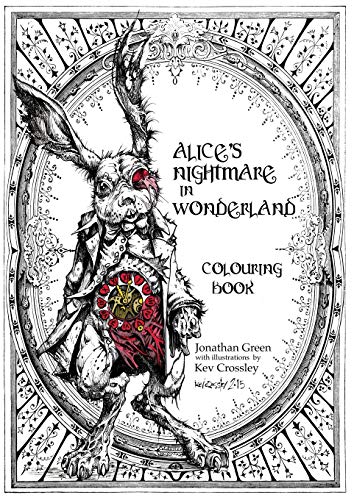 Book Cover Alice's Nightmare in Wonderland Colouring Book