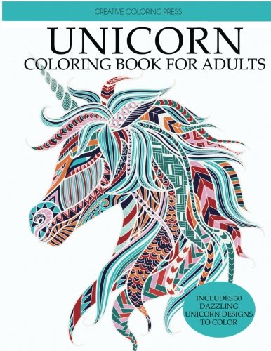 Book Cover Unicorn Coloring Book: Adult Coloring Book with Beautiful Unicorn Designs (Unicorns Coloring Books)
