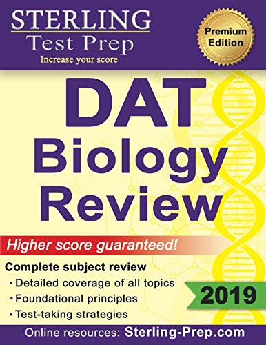 Book Cover Sterling Test Prep DAT Biology Review: Complete Subject Review