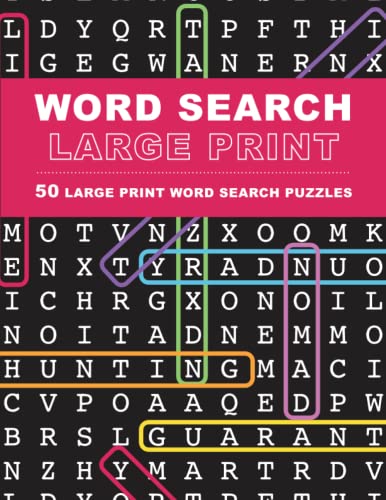 Book Cover Large Print Word Search Puzzles: 50 Extra-Large Print Word Search Puzzles