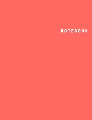 Book Cover Notebook: Unlined/Plain Notebook - Large (8.5 x 11 inches) - 106 Pages || Red Softcover