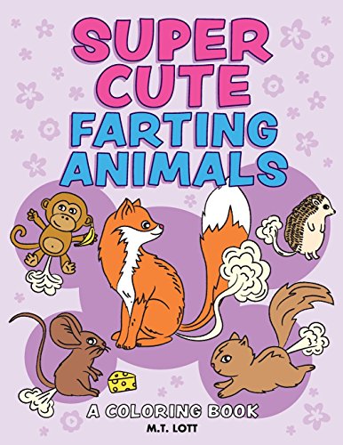 Book Cover Super Cute Farting Animals Coloring Book