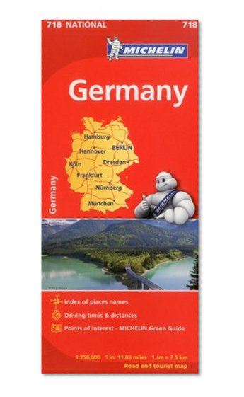 Book Cover Michelin Germany Map 718 (Maps/Country (Michelin))