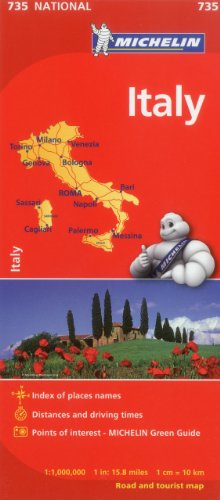 Book Cover Michelin Italy Map 735 (Maps/Country (Michelin)) (Italian, English, French, German, Spanish and Dutch Edition)