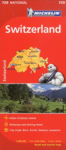 Book Cover Michelin Switzerland Map 729 (Maps/Country (Michelin))